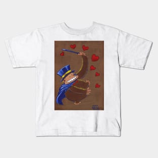 Valentine Magician Ape Kids T-Shirt